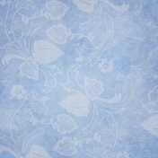 Pond Life- Light Blue Floral Paper