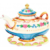 Garden Party- August 2014 Blog Train- Teapot