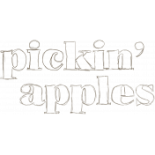 Apples Word Art Pickin Apples