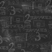 Basketball Paper Chalkboard