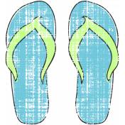 Tropics Flip Flops Blue