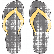 Tropics Flip Flops Gray