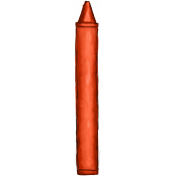 School Crayon Orange