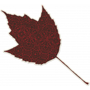 Crisp Fall Air Sticker Leaf 06