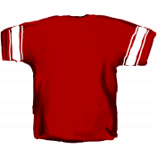 Football Jersey Back Red