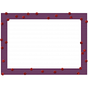 Touch of Sparkle Christmas Frame Purple