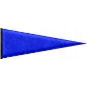 Baseball Pennant- Blue