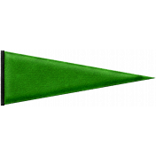 Baseball Pennant- Green