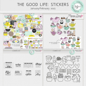 The Good Life: January/February 2023 Stickers Bundle