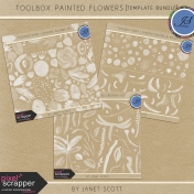 Toolbox Painted Flowers- Template Bundle