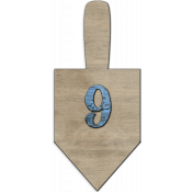 Dreidel Alpha- Numbers- 9