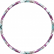 Isla Acrylic Plaid Circle Frame