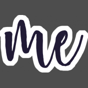 Amity Wordart Sticker "Me"