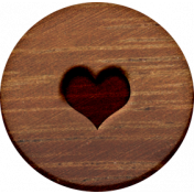 ::Xanthe:: Wooden Flair with Heart