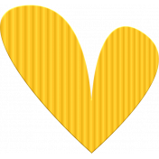 ::Kids Ahead Kit:: Yellow Plastic Heart