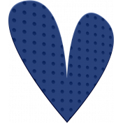 ::Kids Ahead Kit:: Blue Plastic Heart