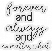 Hilary: Word Art: Forever & Always