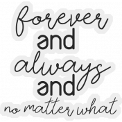 Hilary: Word Art: Forever & Always