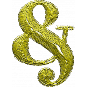 Pearl Elements: Embroidered Ampersand