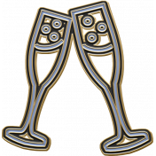 Dagny : champagne flutes