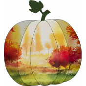 Autumn Painted Pumpkin