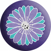 Purple and Turquoise Flower Flair