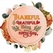 Thankful Word Art Wreath