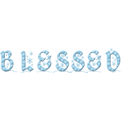 Baby Its Cold Outside Blessed Word Art