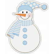 Baby Its Cold Outside Chipboard Snowman 