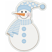 Baby Its Cold Outside Chipboard Snowman 