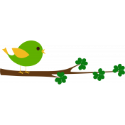 Saint Patrick Bird on a Branch 9