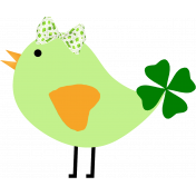 Saint Patrick Bird with Bow