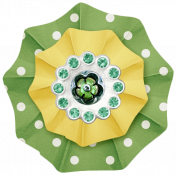 Retro Camper Add-On: Accordian Polka Dot Flower