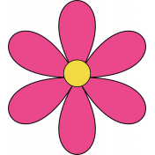 Simple Flower Pink 01