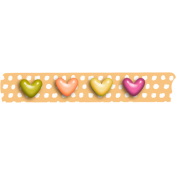 Polka Dot Heart Washi