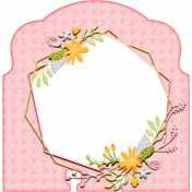 WWJD Add-On Memory Dex Card with Flower Wreath Frame