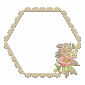 Floral Frame Chipboard