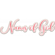 Names of God Word Art Chipboard