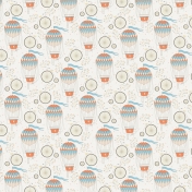 Around the World Mini Kit Hot Air Balloon Patterned Paper