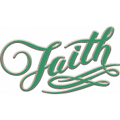 Faith Chipboard Wordart 3