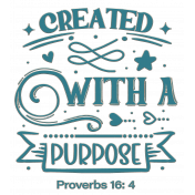 Created with a Purpose Chipboard Wordart