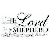 Pasture Peace: The Lord is My Shepherd Sticker Word Art