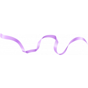 Purple Curly Ribbon