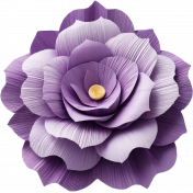 Purple Crepe Paper Flower