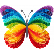 Create Paper Rainbow Butterfly