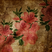 Vintage Grunge Flower Paper 1