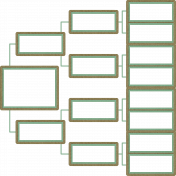 Canvas and Green Four-Generation Pedigree Frame