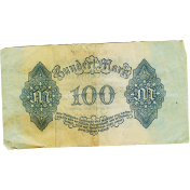 Hundert Mark Reichsbanknote, back side