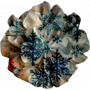 Snowflake Fabric Flower