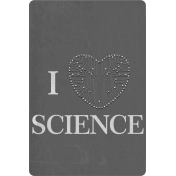 Genius Card I love Science